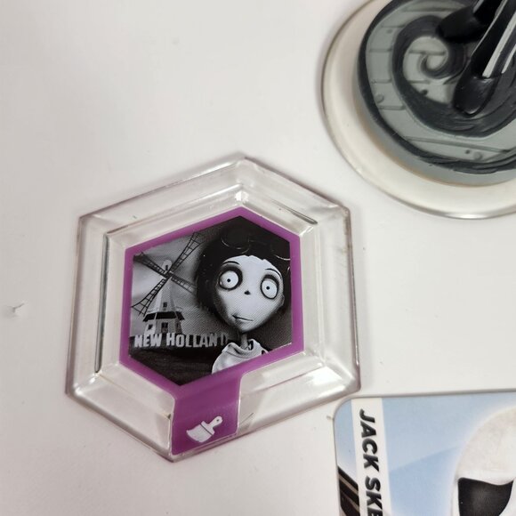 Disney Infinity Jack Skellington Power Disk and Card - Picture 3 of 6